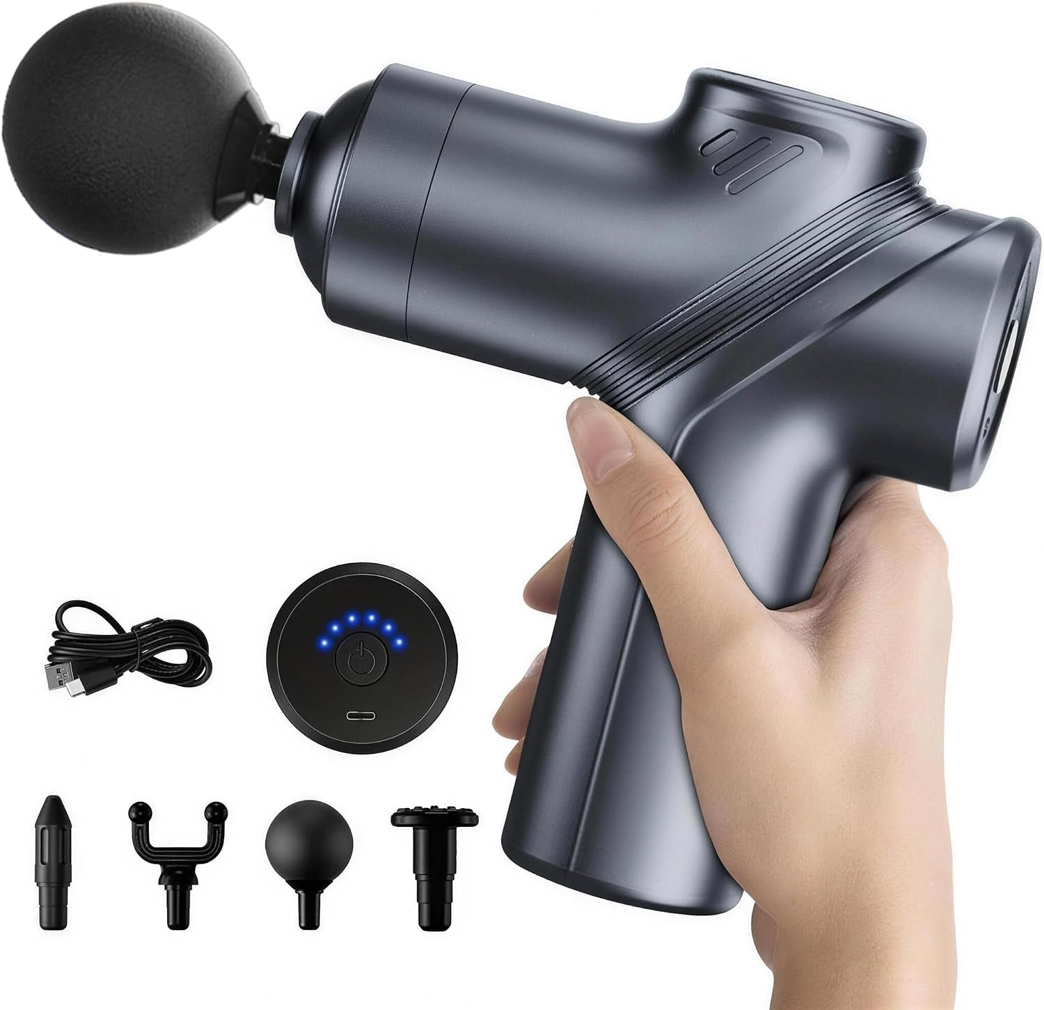 Massage Gun Deep Tissue Mini Muscle Massager for Pain Relief, Blue