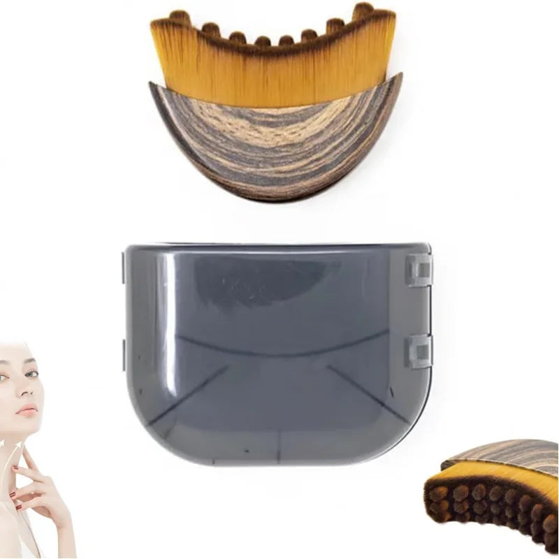 New Lymphatic Contour Face Brush with Gua Sha - Eye & Neck Care Tool for Facial Sculpting