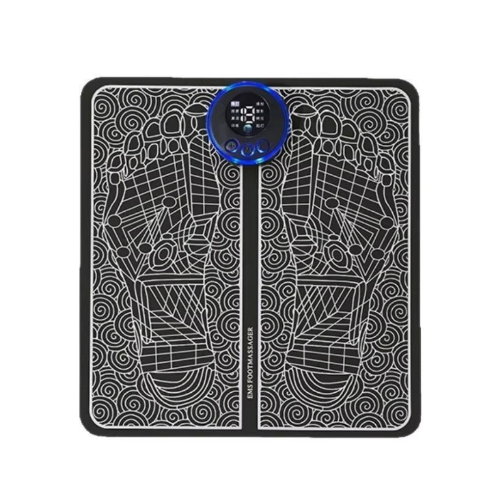 EMS Foot Massager with Remote Control Relaxation Pads Electric Massag Tool to Relieve Sore Feet Cramps Ankle Sprain Swollen Feet