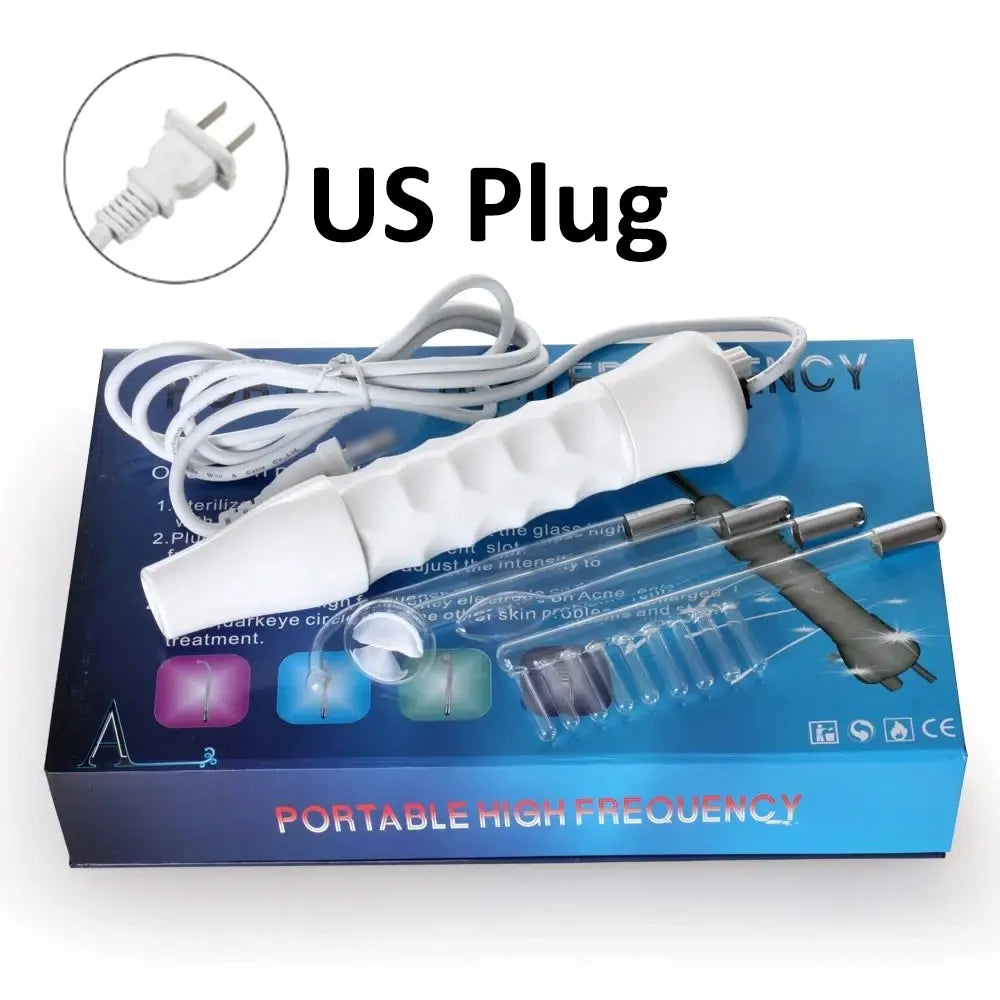4 in 1 High Frequency Skin Therapy Wand Machine Microcurrent Massage Skin Rejuvenation Tightening Wrinkle Reducing Tool