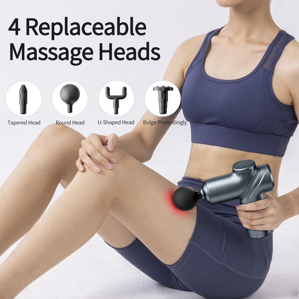 Massage Gun Deep Tissue Mini Muscle Massager for Pain Relief, Blue
