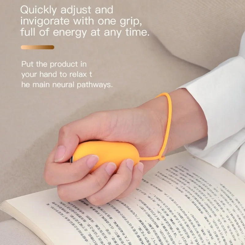 Handheld Microcurrent Sleep Aid Device with EMS Pulse Stimulation for Anxiety Relief Insomnia Home Travel Use