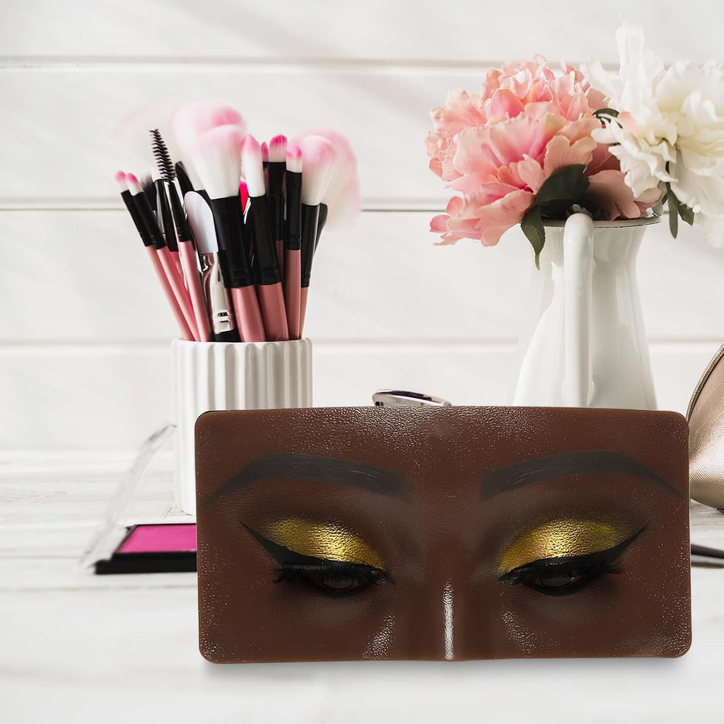 3D Eye Makeup Practice Board，Silicone Face Mannequin