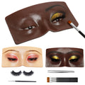 3D Eye Makeup Practice Board，Silicone Face Mannequin