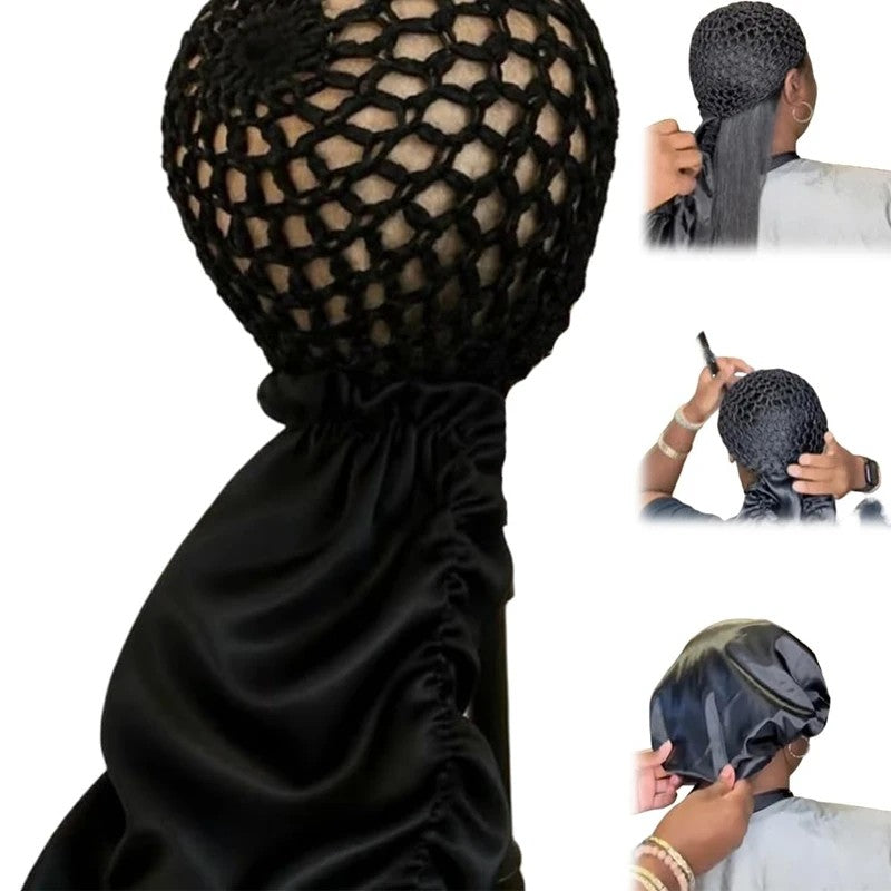 2-in-1 Reversible Sleep Bonnet - Curly Hair Protection